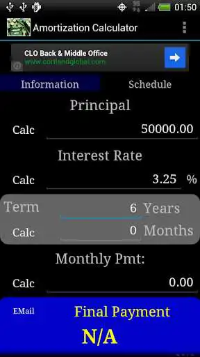 Play APK Amortization Calculator  and enjoy Amortization Calculator with UptoPlay com.binaryengineers.calc