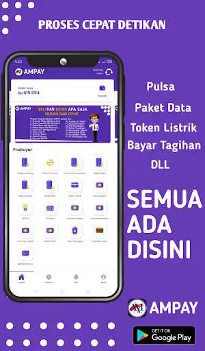Play AMPAY- Isi Pulsa,PPOB Termurah as an online game AMPAY- Isi Pulsa,PPOB Termurah with UptoPlay