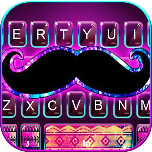Play Amusing Neon Beard Keyboard Theme APK