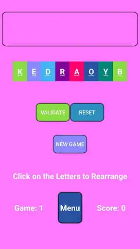 Play Anagram as an online game Anagram with UptoPlay
