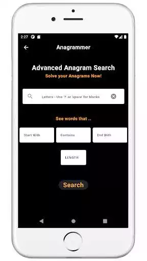 Play Anagram Solver as an online game Anagram Solver with UptoPlay
