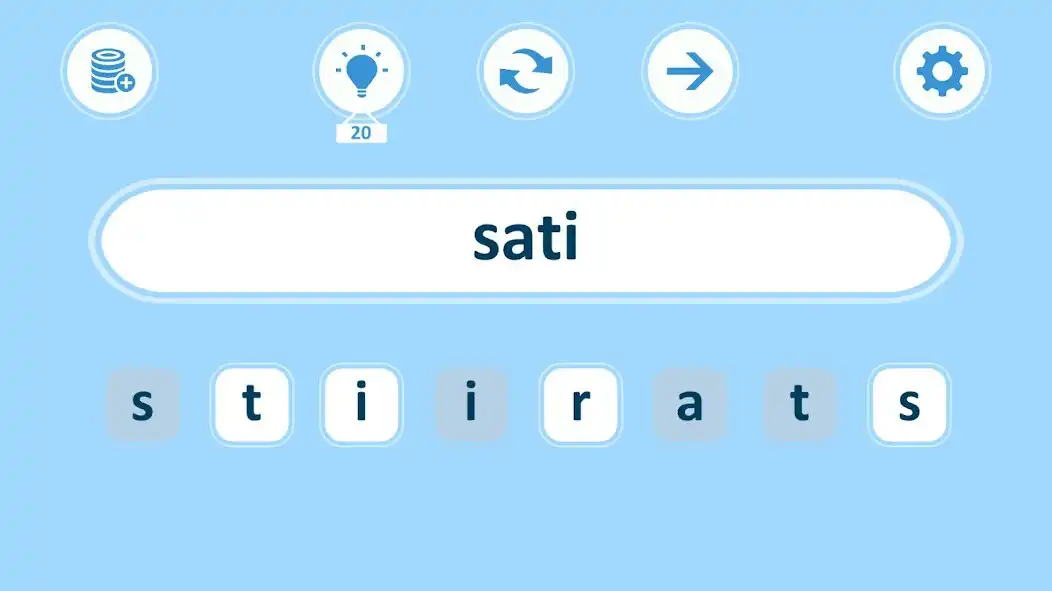 Play Anagrams as an online game Anagrams with UptoPlay