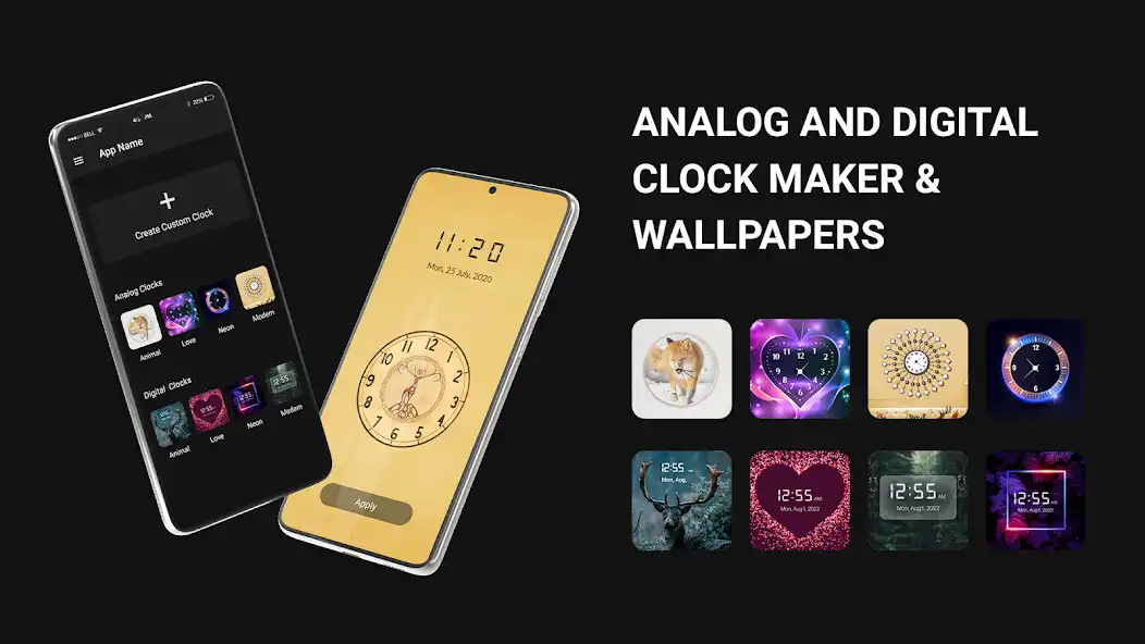 Play Analog Clock-Digital Wallpaper  and enjoy Analog Clock-Digital Wallpaper with UptoPlay