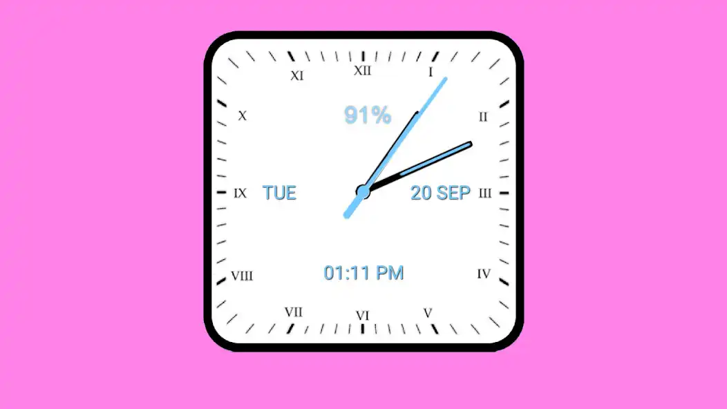 Play Analog Clock Square Classic as an online game Analog Clock Square Classic with UptoPlay