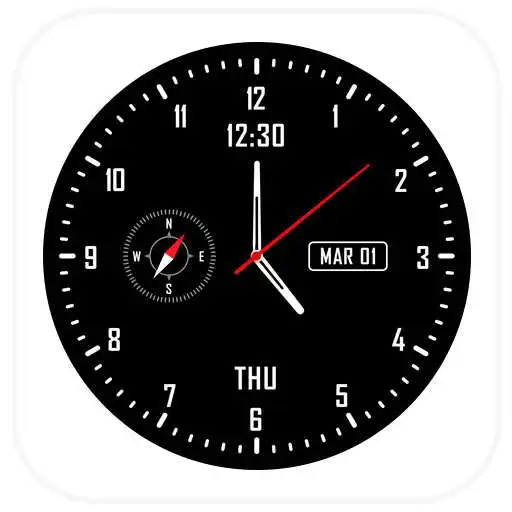Free play online Analog clock & watch face live wallpaper  APK