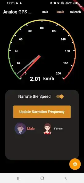 Play Analog GPS Speedometer as an online game Analog GPS Speedometer with UptoPlay