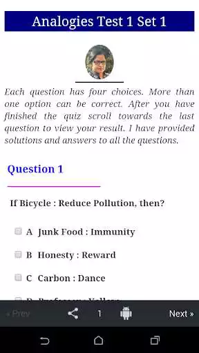 Play Analogies - 1(Aptitude Quiz)  and enjoy Analogies - 1(Aptitude Quiz) with UptoPlay