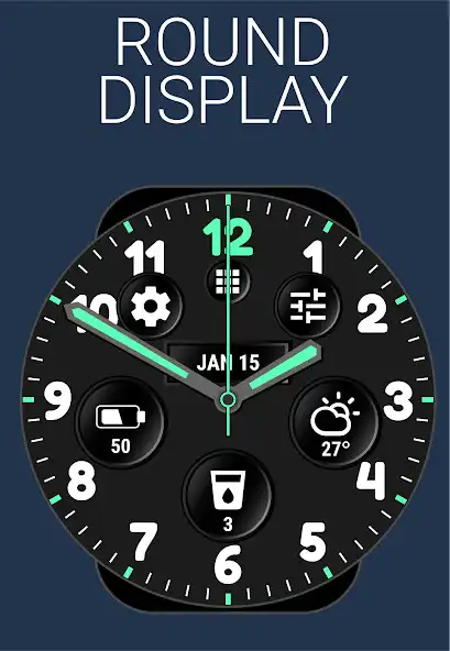 Play Analog Watch Face by HuskyDEV  and enjoy Analog Watch Face by HuskyDEV with UptoPlay