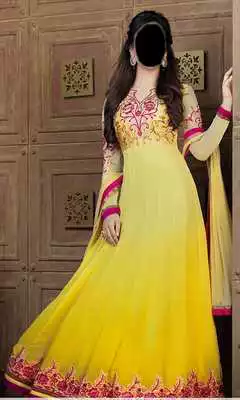 Play Anarkali Yellow Salwar Suit