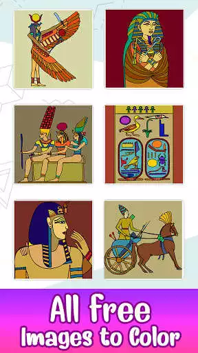 Play Ancient Egypt Color by Number - History Coloring  and enjoy Ancient Egypt Color by Number - History Coloring with UptoPlay