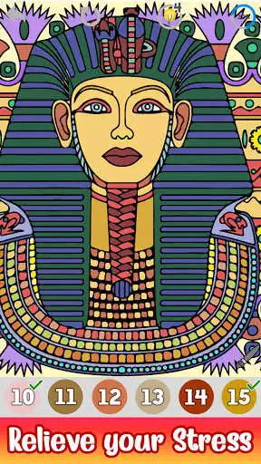 Play Ancient Egypt Color by Number - History Coloring as an online game Ancient Egypt Color by Number - History Coloring with UptoPlay