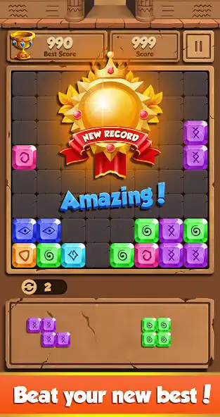 Play Ancient Jewel Block Puzzle as an online game Ancient Jewel Block Puzzle with UptoPlay