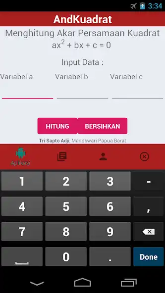 Play AndKuadrat - Square Root Equation Calculator  and enjoy AndKuadrat - Square Root Equation Calculator with UptoPlay