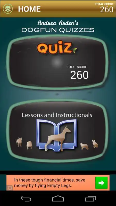 Play Andrea Ardens DogFun Quizzes