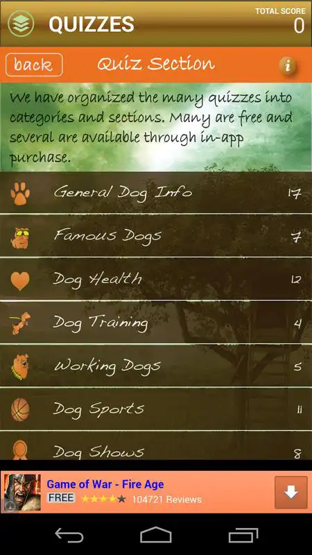 Play Andrea Ardens DogFun Quizzes