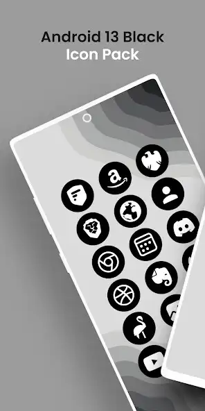 Play Android 13 Black - Icon Pack  and enjoy Android 13 Black - Icon Pack with UptoPlay