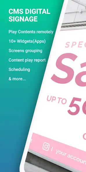 Play Android digital signage player  and enjoy Android digital signage player with UptoPlay