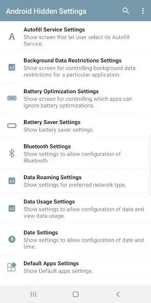 Play Android Hidden Settings as an online game Android Hidden Settings with UptoPlay
