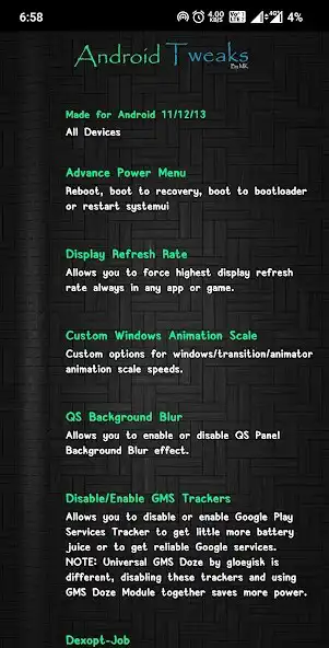 Play Android Tweaks  and enjoy Android Tweaks with UptoPlay