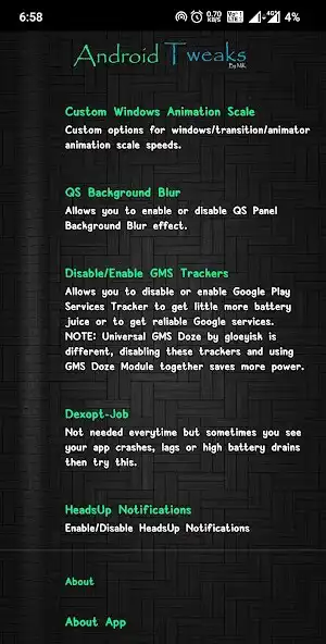 Play Android Tweaks as an online game Android Tweaks with UptoPlay