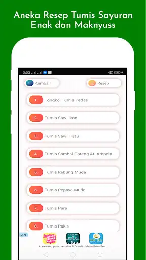 Play Aneka Resep Tumis Sayuran Lengkap  and enjoy Aneka Resep Tumis Sayuran Lengkap with UptoPlay