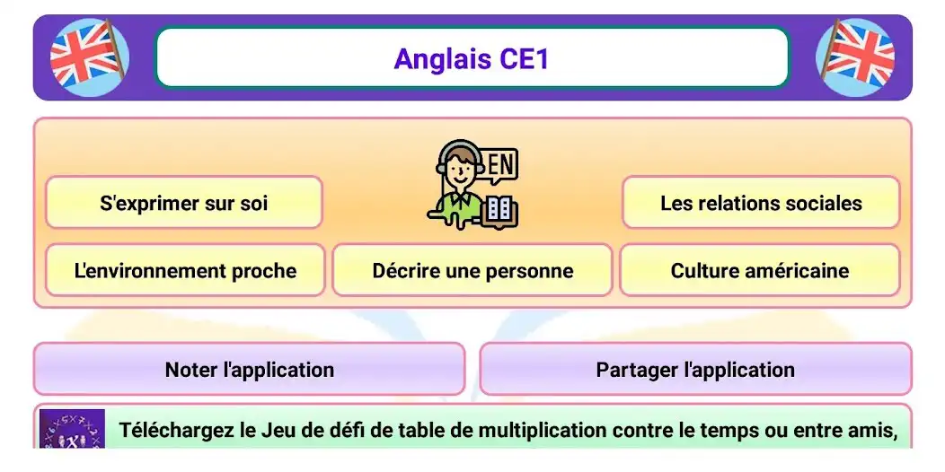 Play Anglais CE1  and enjoy Anglais CE1 with UptoPlay