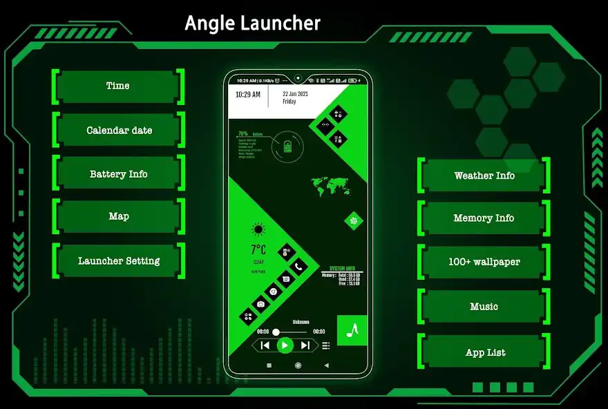 Play Angle Launcher - App lock  and enjoy Angle Launcher - App lock with UptoPlay