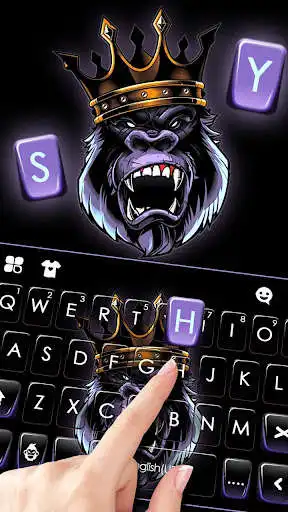 Play Angry Ape King Keyboard Theme as an online game Angry Ape King Keyboard Theme with UptoPlay