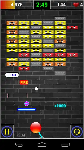 Play Angry Bricks - Brick Breaker as an online game Angry Bricks - Brick Breaker with UptoPlay