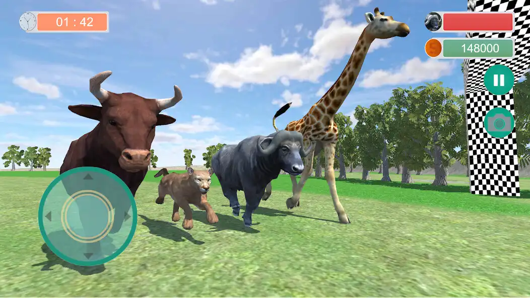 Play Angry Buffalo Wild Animal Race as an online game Angry Buffalo Wild Animal Race with UptoPlay