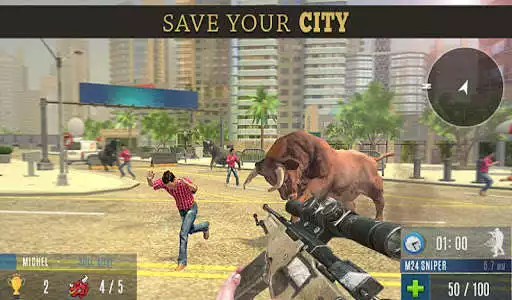 Play Angry Bull Attack Shooting  and enjoy Angry Bull Attack Shooting with UptoPlay