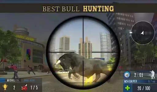Play Angry Bull Attack Shooting as an online game Angry Bull Attack Shooting with UptoPlay