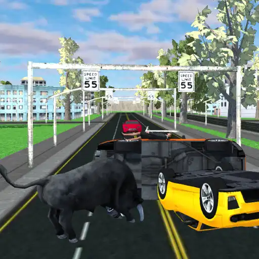 Play Angry Bull City Attack Game 3D APK