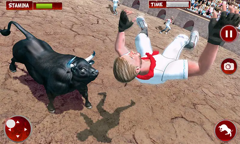 Play Angry Bull: City Attack Sim as an online game Angry Bull: City Attack Sim with UptoPlay