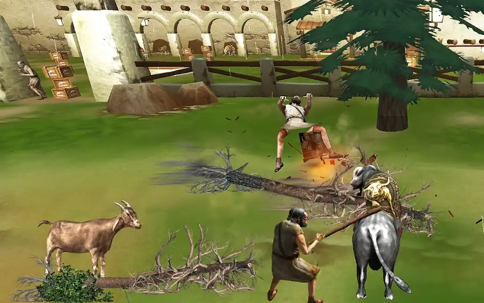 Play Angry Bull Fighting Simulator as an online game Angry Bull Fighting Simulator with UptoPlay