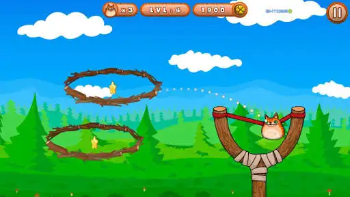 Play Angry Cat Kitty - jump down as an online game Angry Cat Kitty - jump down with UptoPlay