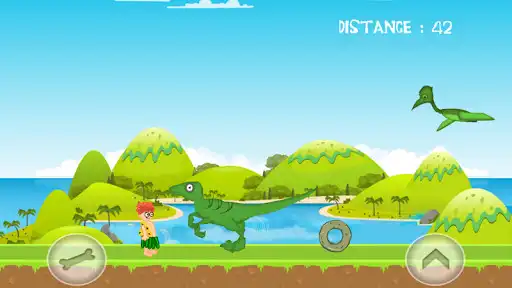 Play Angry Caveman Run as an online game Angry Caveman Run with UptoPlay