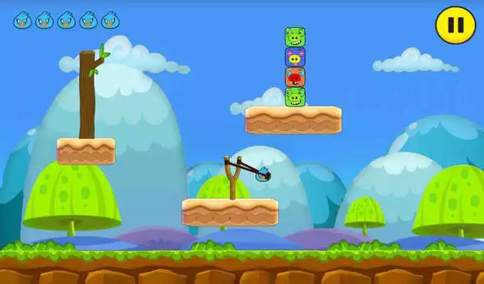 Play Angry Chicken knock Down Blocks