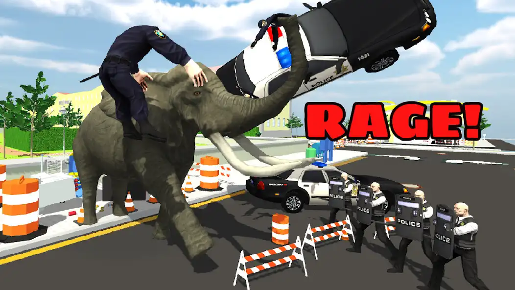 Play Angry Elephant City Rampage as an online game Angry Elephant City Rampage with UptoPlay
