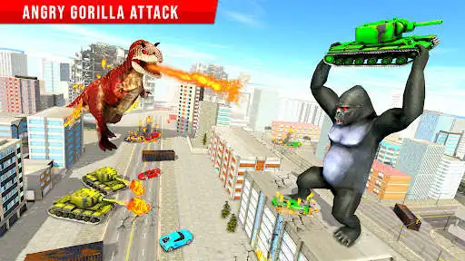 Play Angry Gorilla City Attack 3D  and enjoy Angry Gorilla City Attack 3D with UptoPlay