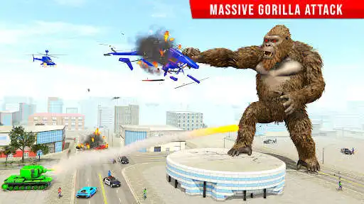 Play Angry Gorilla City Attack 3D as an online game Angry Gorilla City Attack 3D with UptoPlay
