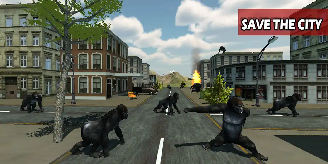 Play Angry Gorilla City Attack Mission  and enjoy Angry Gorilla City Attack Mission with UptoPlay