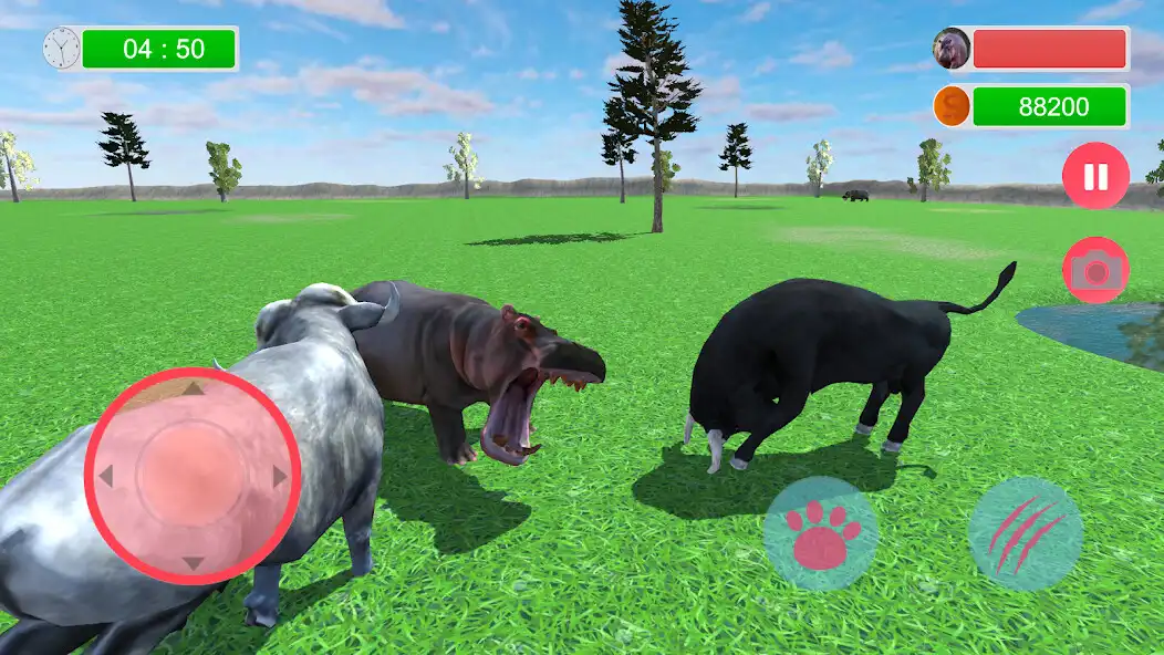 Play Angry Hippo Attack Simulator as an online game Angry Hippo Attack Simulator with UptoPlay