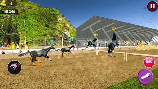 Play APK Angry Horse Racing 3D Simulator  and enjoy Angry Horse Racing 3D Simulator with UptoPlay com.gl.angry.horse.racing.simulator