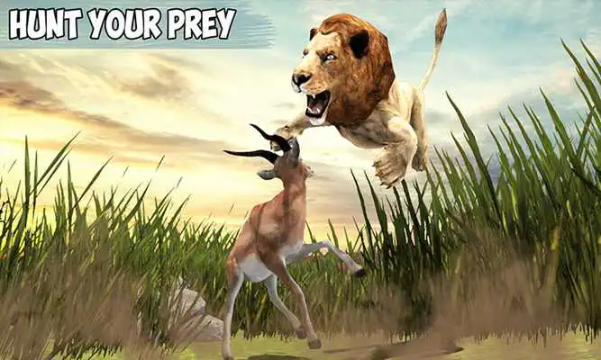 Play Angry Lion Jungle Survival 3D