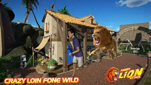 Play Angry Lion Rampage: City Attack,Simulator 3D  and enjoy Angry Lion Rampage: City Attack,Simulator 3D with UptoPlay