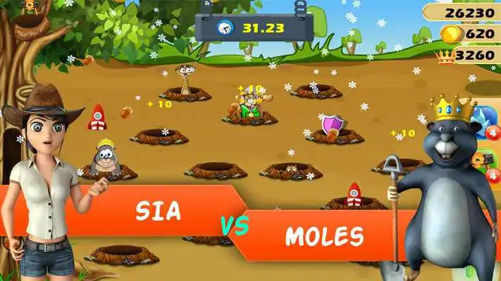 Play Angry Moles as an online game Angry Moles with UptoPlay