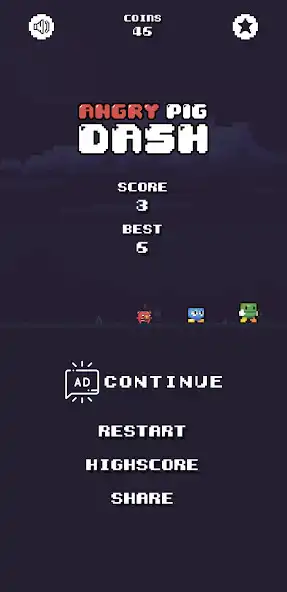 Play Angry Pig Dash as an online game Angry Pig Dash with UptoPlay