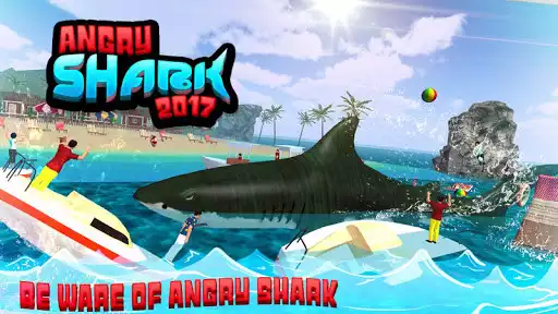 Play Angry Shark 2017 : Simulator Game as an online game Angry Shark 2017 : Simulator Game with UptoPlay