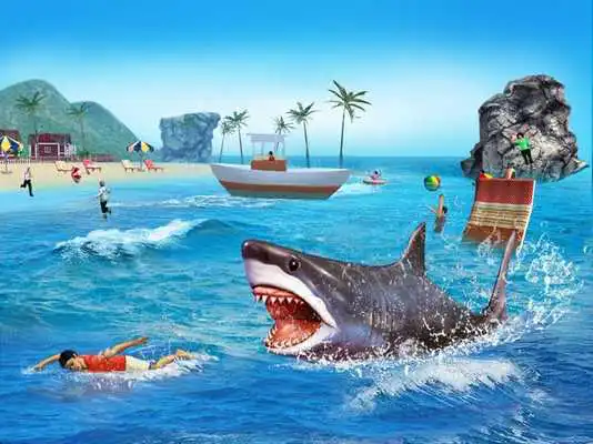 Play Angry Shark 3D Simulator Game